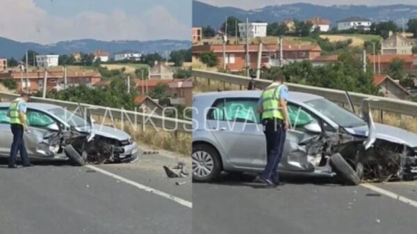 Pamje nga vetaksidenti në Llozicë të Malishevës