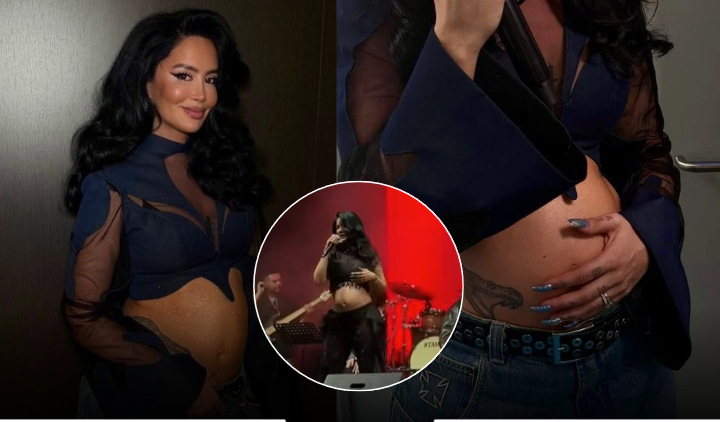 Me barkun e rrumbullakosur dhe plot energji, Dafina Zeqiri vazhdon të performojë