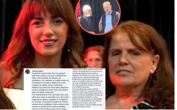 “Matuf plak”: Aktivistja e VV-së me komente denigruese ndaj Rifat Jasharit pasi priti të pamen së bashku me Sami Lushtakun