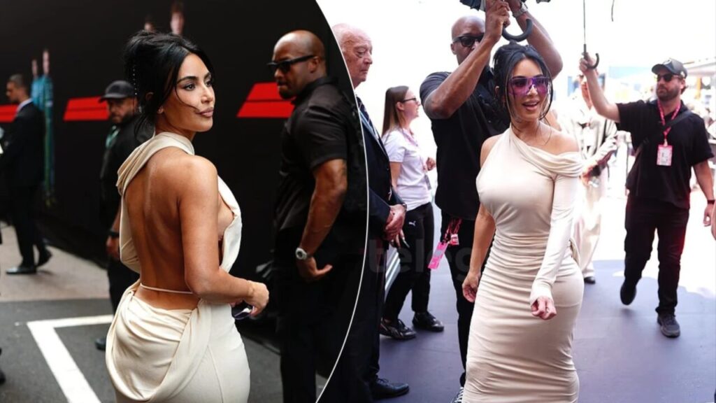 Kim Kardashian shndërron Çmimin e Madh të F1 në tapet të kuq me paraqitjet e saj...