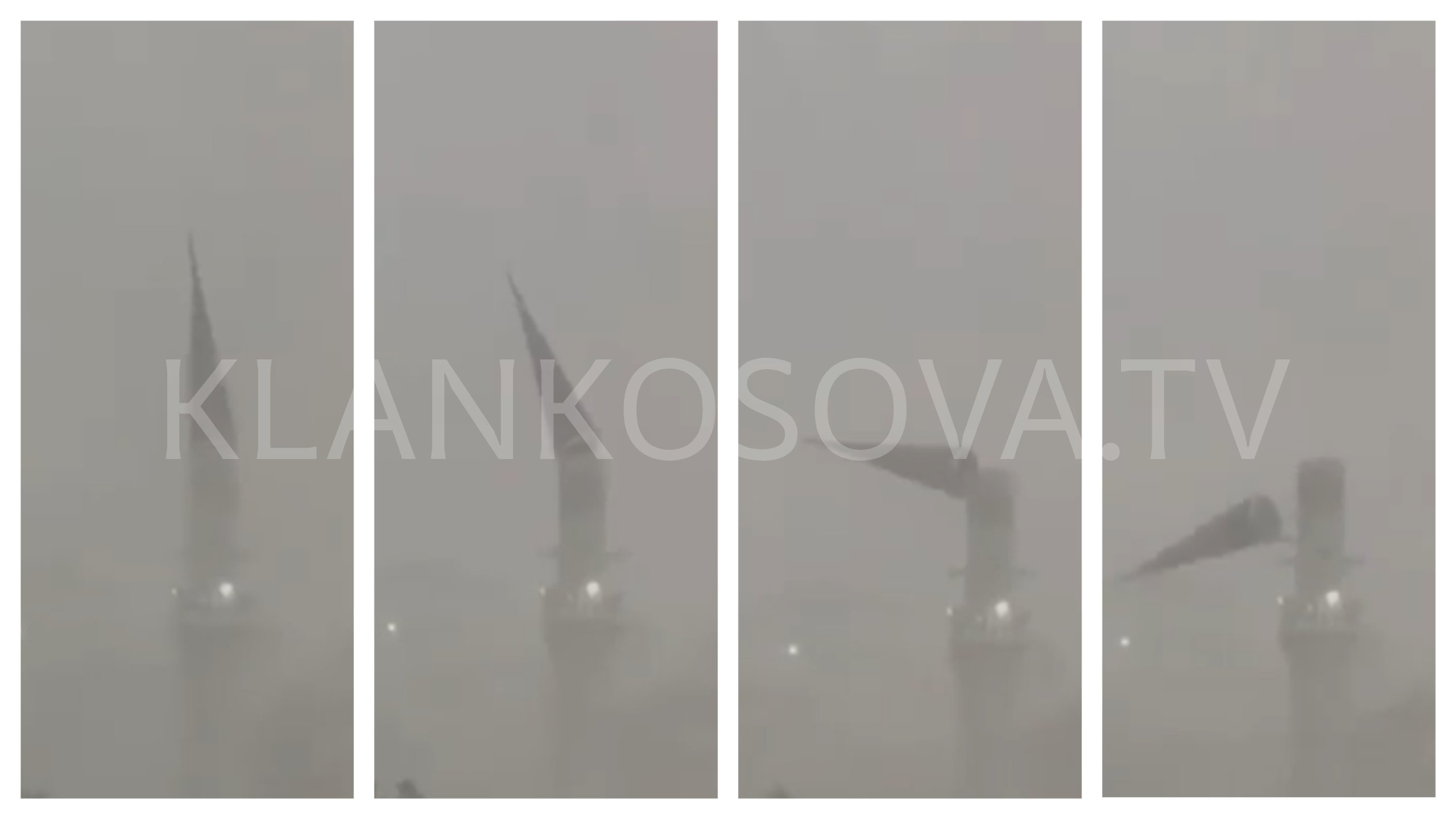 Stuhia rrëzon minaren e xhamisë në Temeqinë të Malishevës (VIDEO)