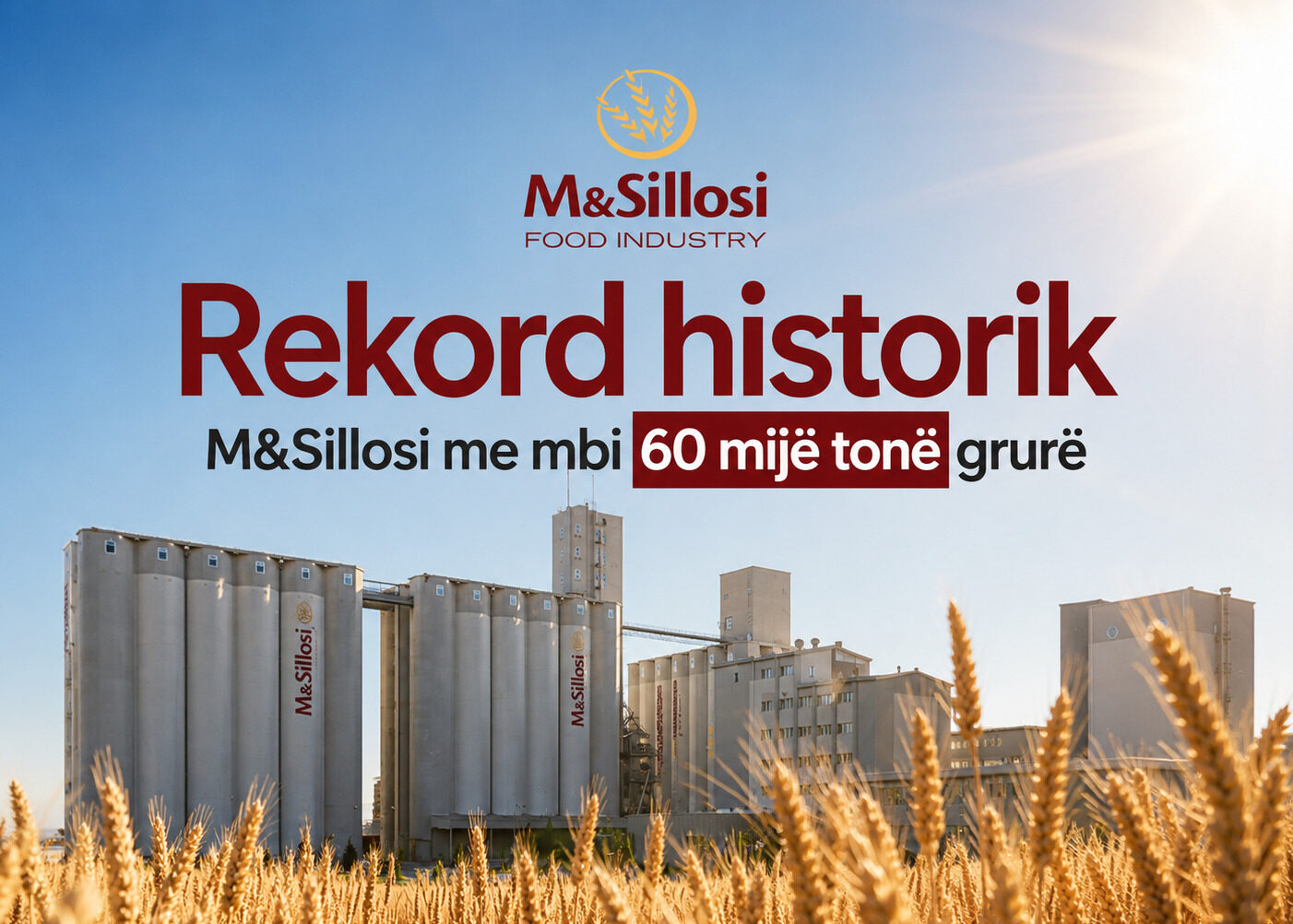 Super rekordi i M&Sillosit, mbi 60 mijë tonë grurë i grumbulluar