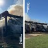 Digjet një magazinë me duaj sane në Gjakovë, zjarrfikësit lokalizojnë zjarrin (VIDEO)