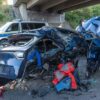 Një person bie nga ura në autostradë dhe vdes, 7 të tjerë lëndohen rëndë në aksidentin zinxhir