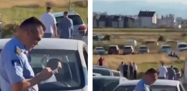 U parkuan vend e pa vend, policia shqipton gjoba gjatë varrimit të Laurent Krasniqit